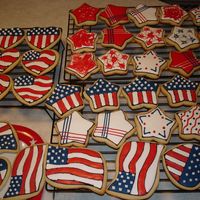 July 4Th Sugar Cookies July 4th patriotic sugar cookies made for friends.