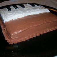 Piano Cake Pianists will appreciate this cake. They'll have a hard time trying not to "play" it! Make cake-shaping clay. Press the clay...