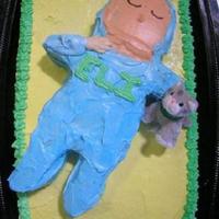 Baby Cake This cake could be used for a baby shower, to congratulate the new parents, or for a baptism. Make cake-shaping strips. Then bend the...