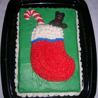 Stocking Cake Spice things up this Christmas with this cake. People will enjoy the festive unique dessert on the table! Make cake-shaping clay. Press the...