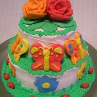 Spring Butterfly Cake Celebrate spring time or Easter with this cake. Use decorating clay to form fun, delicious decorations. Try using butterfly and flower...