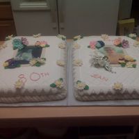 80Th Birthday I made this for an 80th birthday, but thought it would be nice for Mother's Day too. Used BC, RI and Fondant.