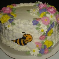 Wilton Ii Final I did a cute bumblebee instead of the bluebird - but one of his antennae fell off!