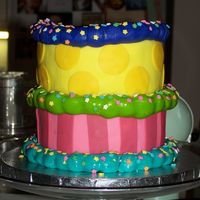 Invitation Cake Cake made to resemble invitation for party. Buttercream iced poundcake (because we were traveling 300 miles with the cake, wanted it to be...