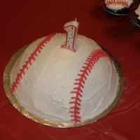 Braylon's First Birthday Cake designed for my son's first birthday. The theme was baseball
