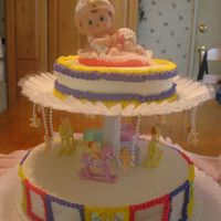 Carousel I recently made this for my sister-in-laws baby shower. It was very easy. I just used the glue gun to glue the babies onto the horses and...