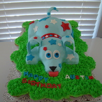 Red, White, & Blue Puppy Puppy made out of RKT, and covered with MMF. My 5 year old chose the color scheme since his birthday party was on July 3rd. He wanted a &...