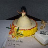 Cake.jpg This is my daughter's sweet 16 cake. The cake flavors consisted of vanilla, chocolate chip, and lemon pound. I attempted to make a...