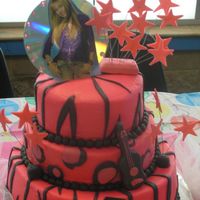 Hannah Montana bc icing with fondant accents