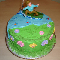 My Dad And My Birthday Cake My Dad and my birthdays are 1 day apart. This is what I did this year for our cake. Chocolate Cake with Italian Cream filling. Iced in...