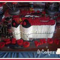 Car's Cake buttercream cake.