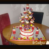 High Shool Musical Cake buttercream cake, gum paste acents.