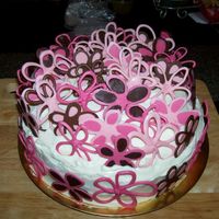 Choc Flowers I made this for my sister's 18th Birthday, but it would be a perfect Valentines Day or Engagement cake. Made with fresh cream and...