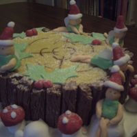 Fairytale Chocolate Log Got the idea from a cake magazine and couldn't resist doing it