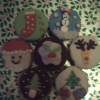 Christmas Buns Wanted to do several different designs, it ended up with a very messy kitchen :D lol