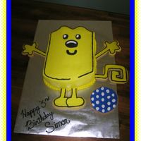Wubbzy Wow Wow Wubbzy. Arms, legs, tail and kicky kick ball are made from sugar cookies. The kids fought over who would get which arm or leg even...
