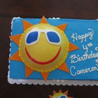 Sunny Birthday Cake 