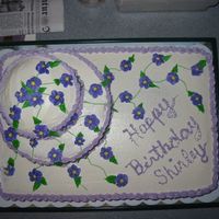 75Th Birthday Cake This cake was made with reduced sugar cake mix and a cooked frosting made with spleda. A real treat for all, many guests were diabetic.