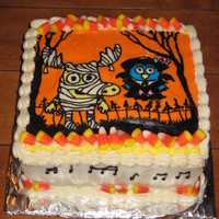 Moose And Zee My boys love the "I Don't Like Candy Corn" song so I made this cake for them.
