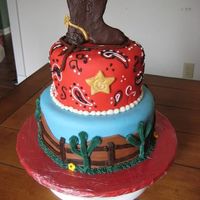 Cowboy I was inspired by a gorgeous cake I saw on CC by KimAZ and I have been wanting to do a cowboy cake ever since I saw it. My husband's...