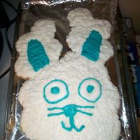 Bunny Cupcake Cake Yellow with BC. Family Easter.