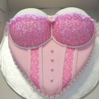 Bustier For 2007 Boobie Bash This was my version of the beautiful bustier cake that cakesbyallison made. Fondant covered, buttercream & fondant decorations, with...