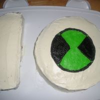 Ben 10 Cake For My Son My son loves Ben Ten so I made this cake for his birthday, The one I made froma sheet cake I cut free handed, the zero was a two layered...
