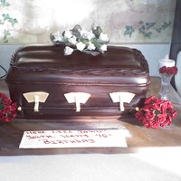 Casket Cake I was asked to do this cake for a friend's 40th surprise birthday party...He is a funeral director. I did get a few basic ideas from...