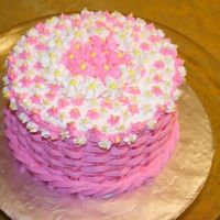 Pink Mother's Day Cake This is a picture of the first "decorated" cake I have ever tried. For Mother's Day I decided to try and make a really...