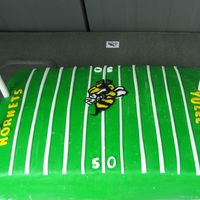 Pop Warner Football This is a cake made for my oldest son's end of the year football party. The hornet was made out of fondant and pieced together, the...
