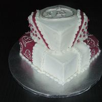 My First Wedding Shower This cake was done for my cousin's best friends wedding shower. The colors for the wedding were "watermelon" (hot pink) and...