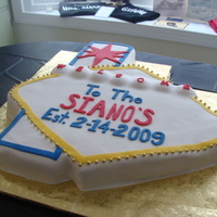 Vegas Anniversary Cake Vegas cake I made for one of my daughters friends