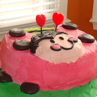 My Grandddaughter Kaylee's 2Nd Birthday Lady bug cake for my granddaughters 2nd birthday
