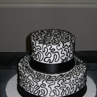 Bridal Shower Buttercream with satin ribbon border