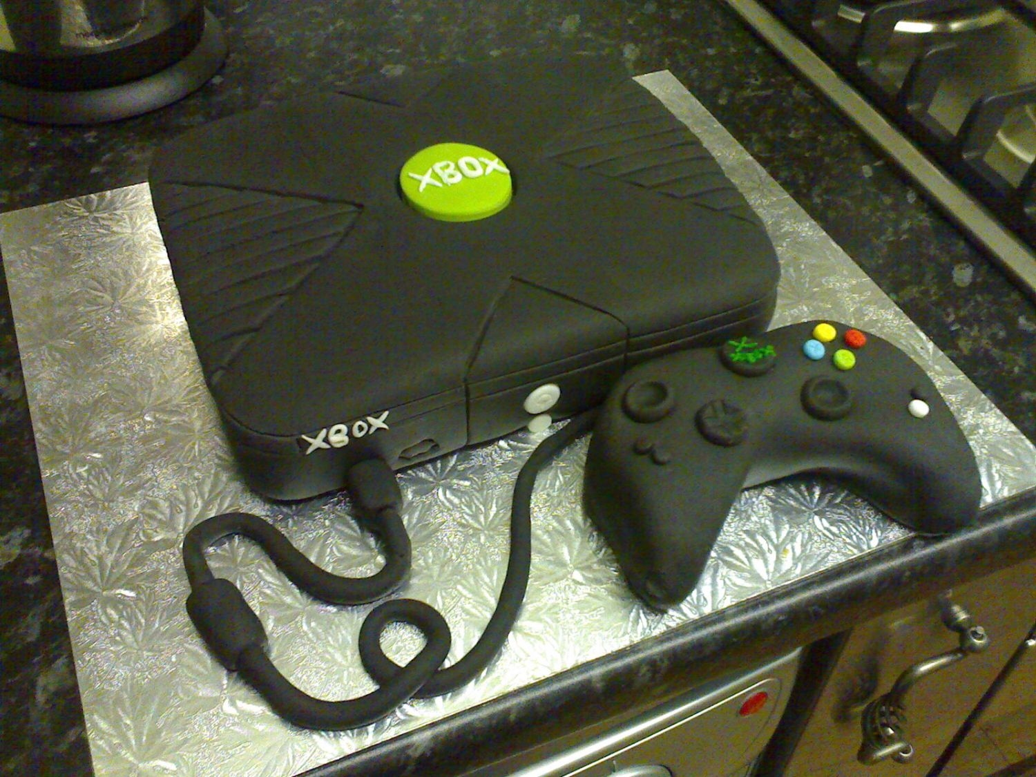 Xbox Cake # 2 This was a second attempt at the xbox!!