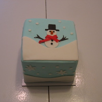 Snowman Cake Individual snowman cake