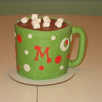 Holiday Color Hot Cocoa Mug Another hot cocoa mug made in Christmas colors