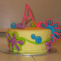 Quilling Flower Cake 
