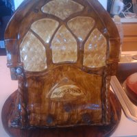 Vintage Radio Cake The customer collects old vintage radios so his co-workers surprised him with this cake. its chocolate cake with chocolate ganache and...