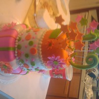 Daisy Cake This cake was made for a teenager who loves daisies. The bottom tier is strawberry cake with strawberry filling, second tier is chocolate...