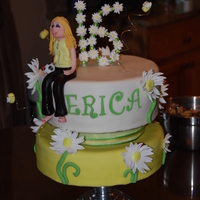 Daisy Sweet 16 Sweet 16 cake for a girl who loves daisies