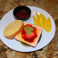 Hamburger :o) For my father-in-law's birthday. Tasted great!