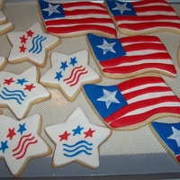 4Th Of July Cookies Made these for my sisters MIL today. NFSC with MMF and RI. TFL!