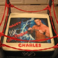 Charles Birthday Cake This is a white cake covered in butter cream, and airbrushed, with edible images. Thanks to all the great ideas from CCr's