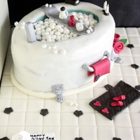 Spa Theme Bubble Bath Cake 