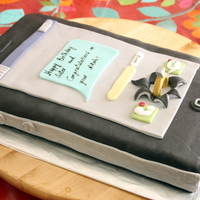 Iphone 4 Cake iPhone 4 Cake for a birthday girl who had her Nikah the same day, hence the surprise ring, Chocolate Cake with coffee filling, Serves 10-12...