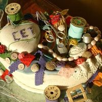 Sewing Basket Top This is another picture of the sewing basket (replicated from Nick Lodge class) I made for my DS.