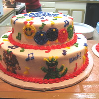 Baby Einstein Cake Made this cake for my nephews first birthday. He had a Baby Einstein themed party so I tried to incorporate as many of the animals as...