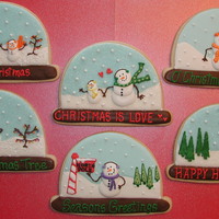 Christmas Snowglobes! NFSC w/ Antonia74's RI. These cookies were inspired by the talented JenWhitlock on this site. I asked her permission to play with her...