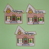 Christmas Houses! NFSC w/ Antonia74's RI. I made 9 of these little houses for a neighbor who is going to pass them out as favors to her dinner guests...